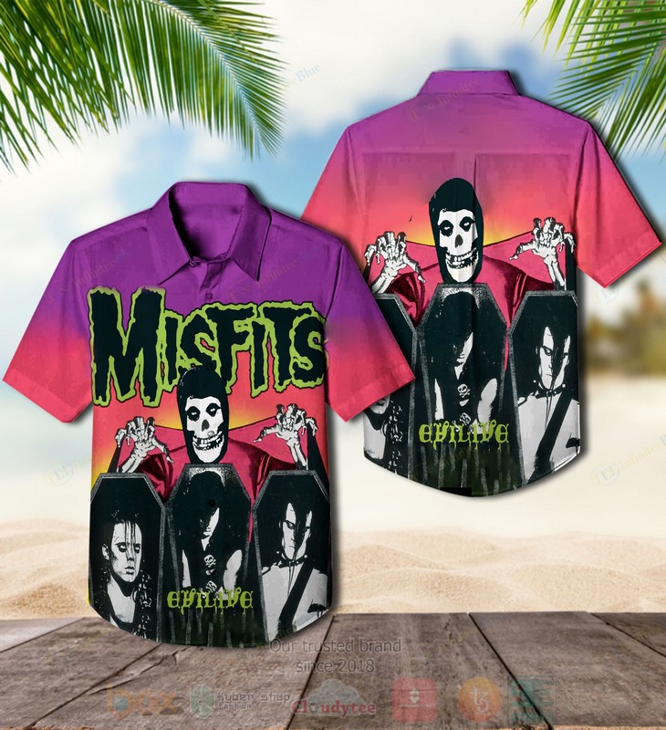 BEST Misfits Evilive Album Aloha Hawaiian Shirt