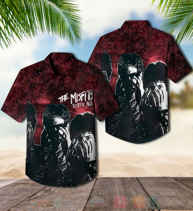 BEST Misfits Static Age Album Aloha Hawaiian Shirt