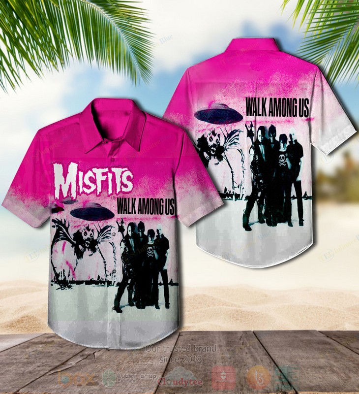 BEST Misfits Walk Among Us Album Aloha Hawaiian Shirt