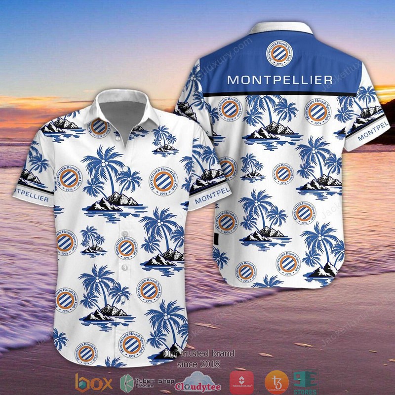 Montpellier HSC Hawaiian Shirt, Beach Short word2
