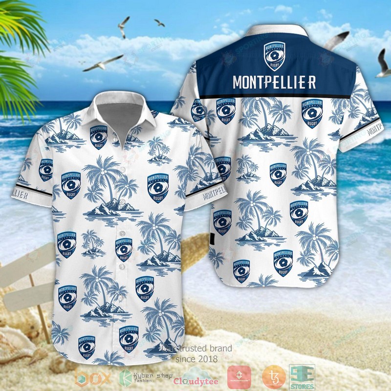 Montpellier Herault Rugby Hawaiian shirt, short word3