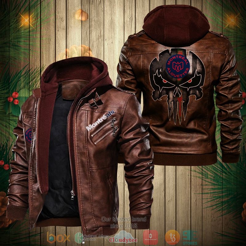 NEW Montreal Alouettes CFL PU Leather Jacket