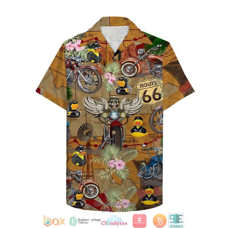 Motorcycle Rubber Duckie Hawaiian shirt