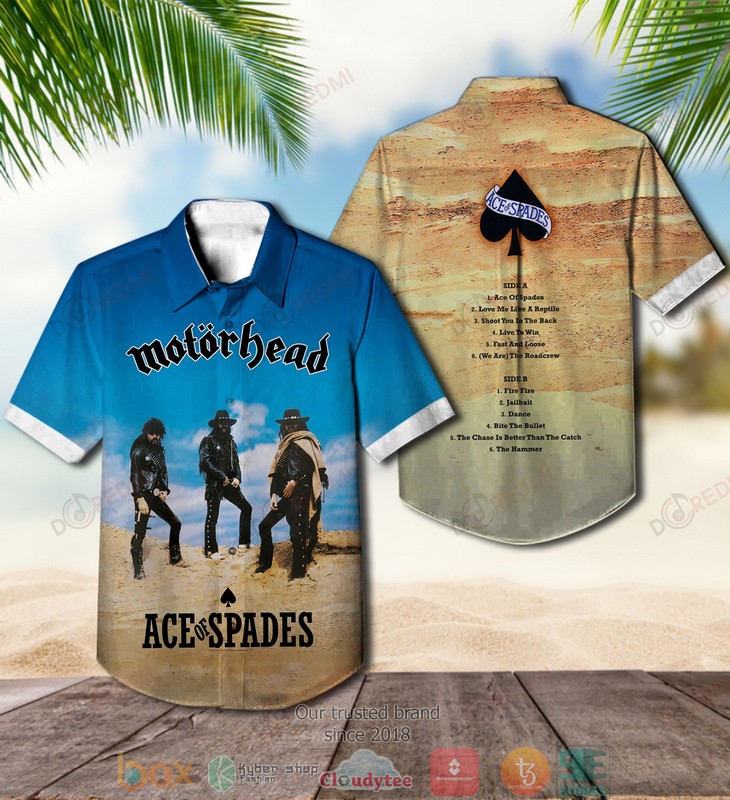 Motorhead Ace of Spades Short Sleeve Hawaiian Shirt 3 Motorhead Ace of Spades Short Sleeve Hawaiian Shirt word2