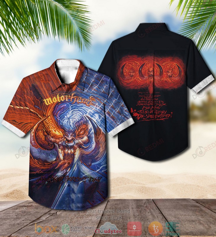 Motorhead Another Perfect Day Short Sleeve Hawaiian Shirt 3 Motorhead Another Perfect Day Short Sleeve Hawaiian Shirt word3