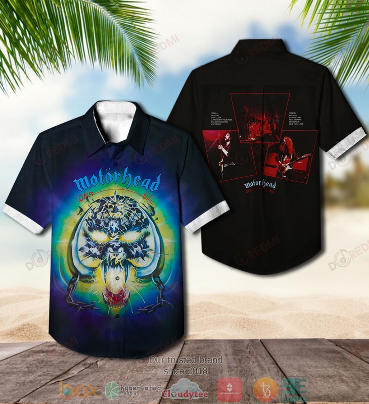 Motorhead Overkill Short Sleeve Hawaiian Shirt 1 Motorhead Overkill Short Sleeve Hawaiian Shirt word2