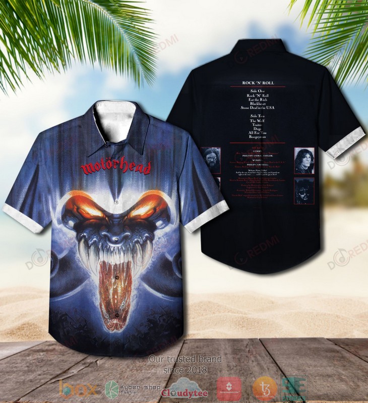 Motorhead Rock 'n' Roll Short Sleeve Hawaiian Shirt word3