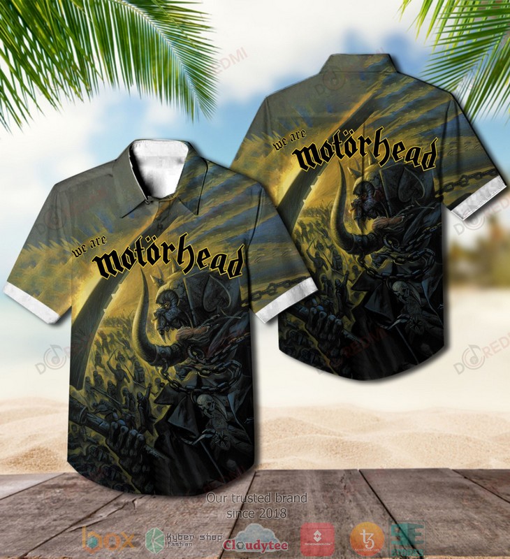 Motorhead We Are Motorhead Short Sleeve Hawaiian Shirt word3