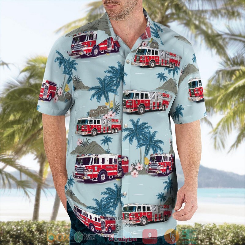 Mount Kisco Volunteer Fire Department Mount Kisco New York Hawaiian Shirt word1