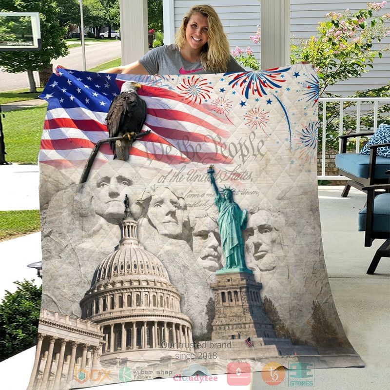 HOT Mount Rushmore Statue of Liberty Capitol Hill Eagle Blanket Quilt 2 HOT Mount Rushmore Statue of Liberty Capitol Hill Eagle Blanket Quilt word2