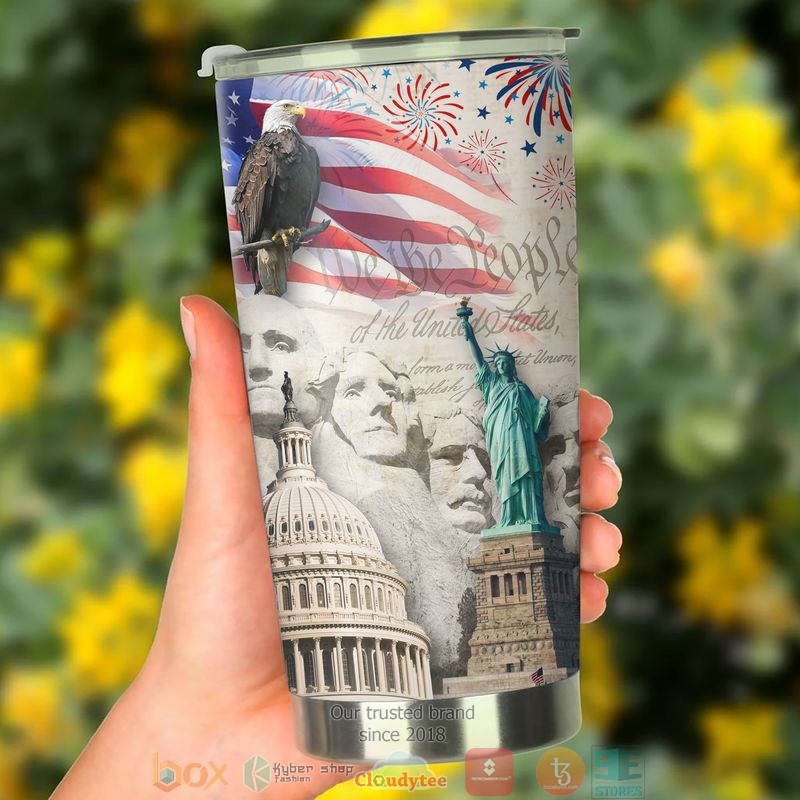 Mount Rushmore Statue of Liberty Eagle America Independence day Tumbler 3 Mount Rushmore Statue of Liberty Eagle America Independence day Tumbler word2
