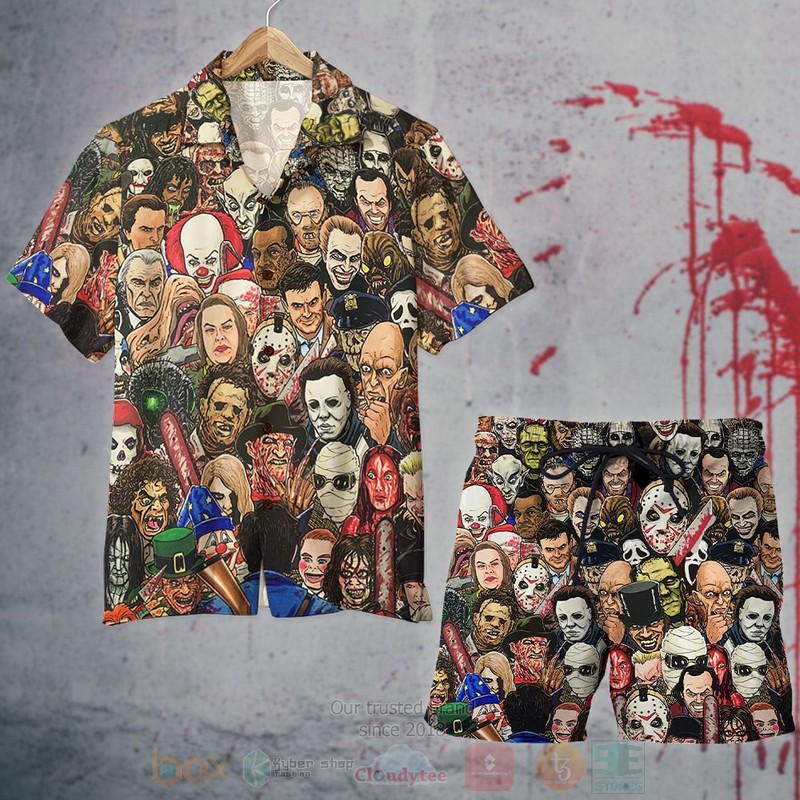 BEST Movie Film Horror Halloween 3D Aloha Shirt, Short-Pants 2 BEST Movie Film Horror Halloween 3D Aloha Shirt, Short-Pants word2
