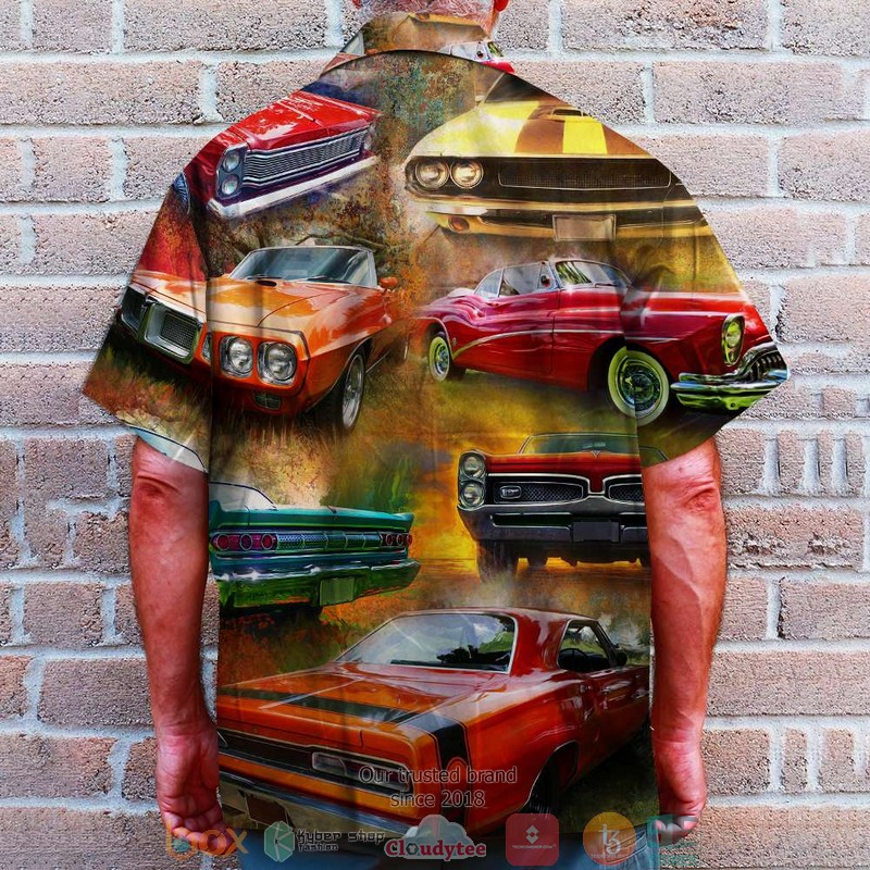 Muscle Car Pattern Hawaiian Shirt 4 Muscle Car Pattern Hawaiian Shirt word1
