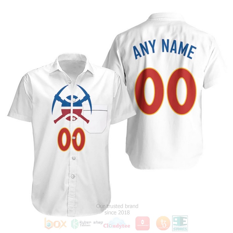 BEST NBA Denver Nuggets 2020-21 Earned White Personalized 3D Aloha Shirt word3