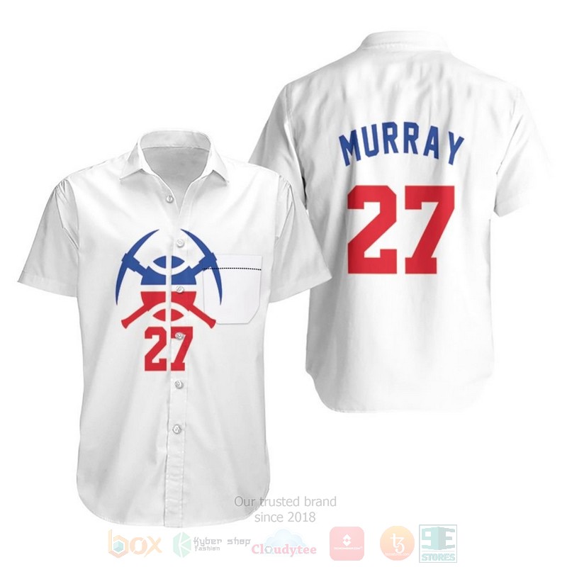 BEST NBA Nuggets Jamal Murray 2020-21 Earned White 3D Aloha Shirt word3