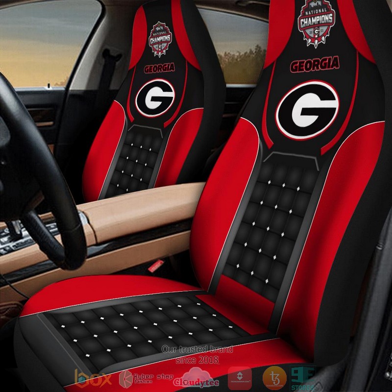 NCAA Georgia Bulldogs Champion Black and Red Car Seat Covers 3 NCAA Georgia Bulldogs Champion Black and Red Car Seat Covers word3