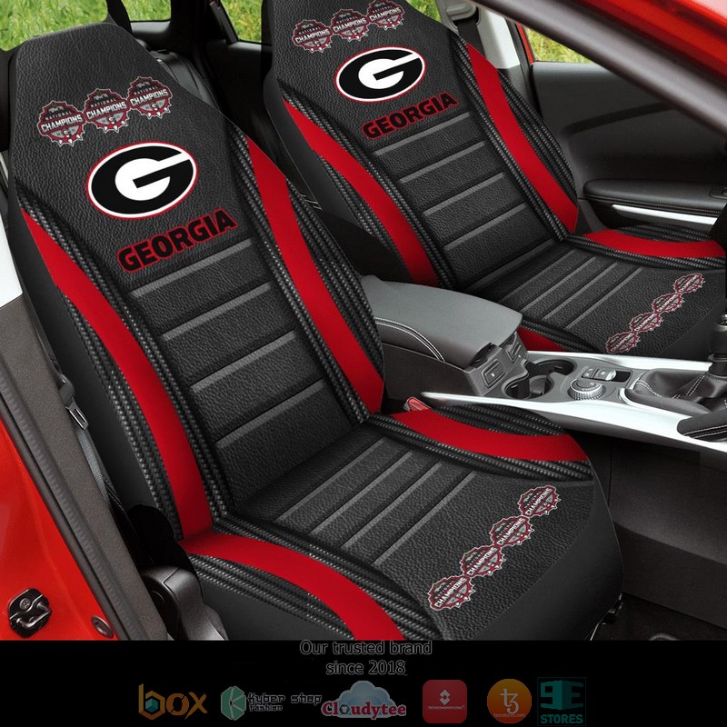 NCAA Georgia Bulldogs Champion Dark Car Seat Covers