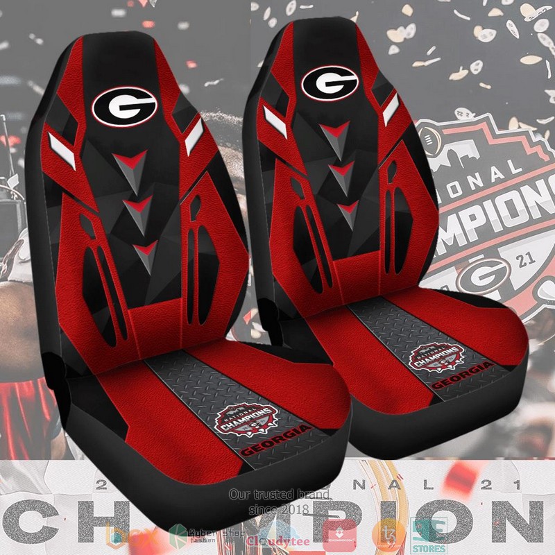 NCAA Georgia Bulldogs Champion Dark Red Car Seat Covers 3 NCAA Georgia Bulldogs Champion Dark Red Car Seat Covers word2
