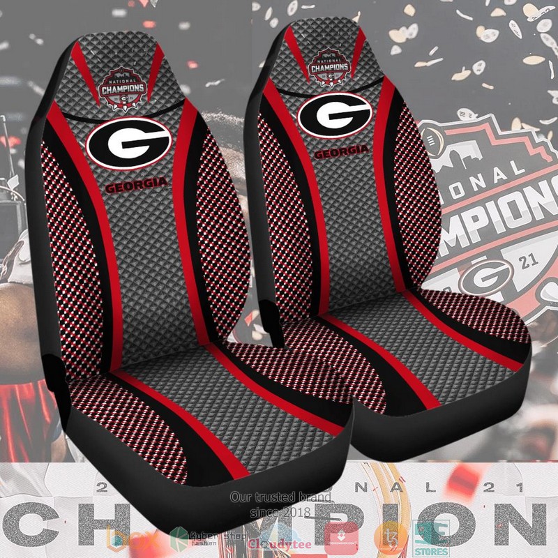 NCAA Georgia Bulldogs Champion Grey red Car Seat Covers 3 NCAA Georgia Bulldogs Champion Grey red Car Seat Covers word1