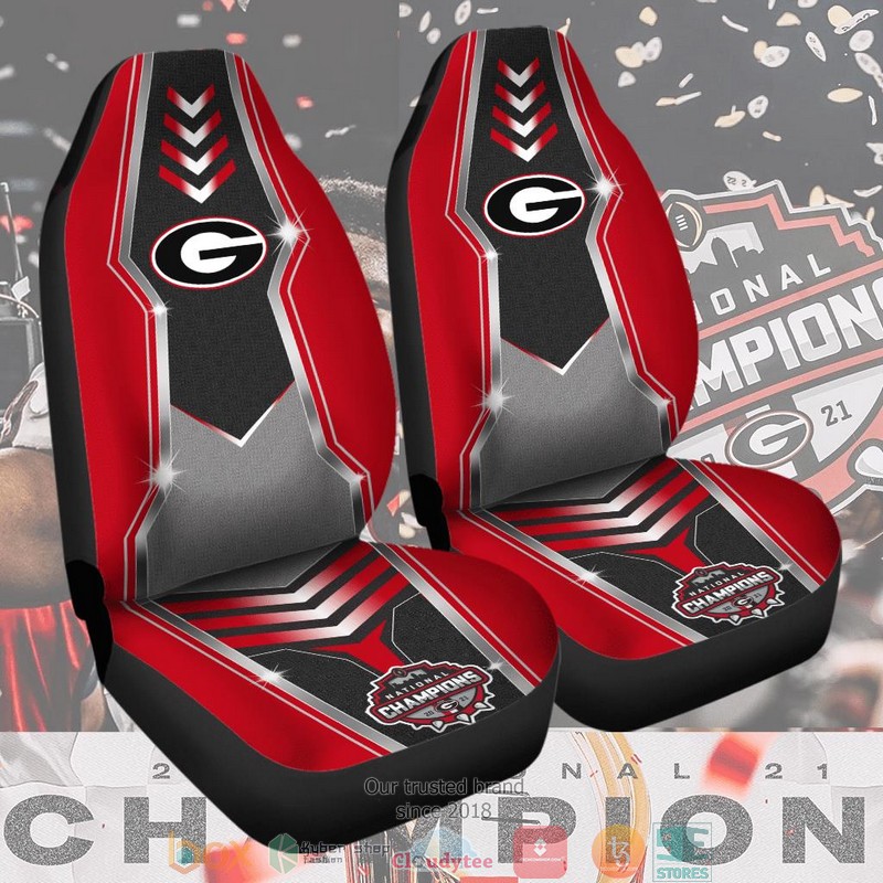 NCAA Georgia Bulldogs Champion red Grey Car Seat Covers 3 NCAA Georgia Bulldogs Champion red Grey Car Seat Covers word3