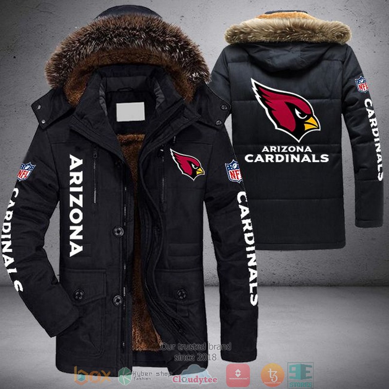 NEW Arizona Cardinals 3D Parka Jacket word2