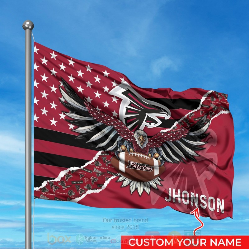BEST NFL Atlanta Falcons Custom Name Luxury Flag word2