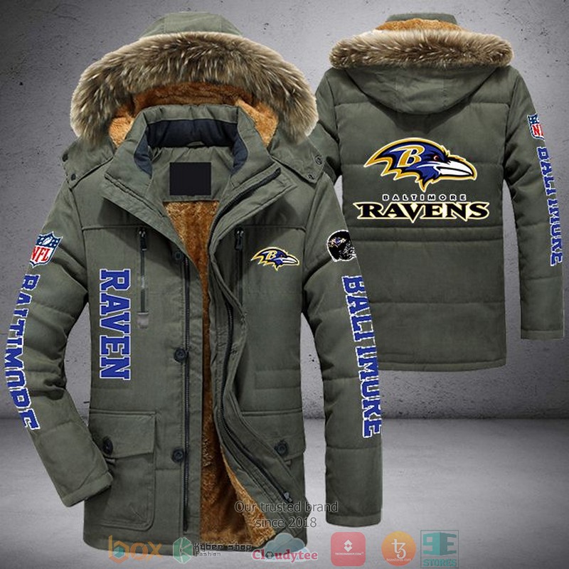 NEW Baltimore Ravens 3D Parka Jacket 3 NEW Baltimore Ravens 3D Parka Jacket word1