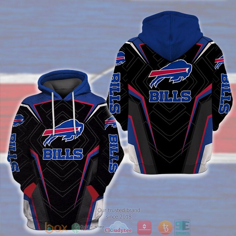NEW Buffalo Bills black blue 3D Hoodie 2 NEW Buffalo Bills black blue 3D Hoodie word2