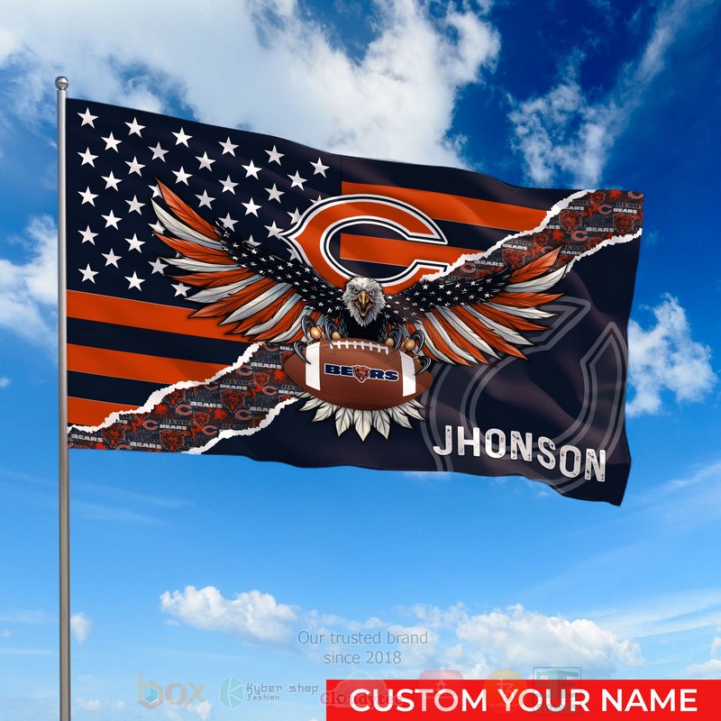 BEST NFL Chicago Bears Custom Name Luxury Flag 2 BEST NFL Chicago Bears Custom Name Luxury Flag word3