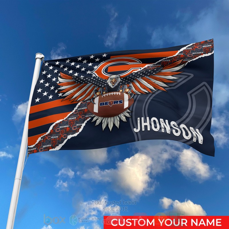 BEST NFL Chicago Bears Custom Name Luxury Flag 3 BEST NFL Chicago Bears Custom Name Luxury Flag word3
