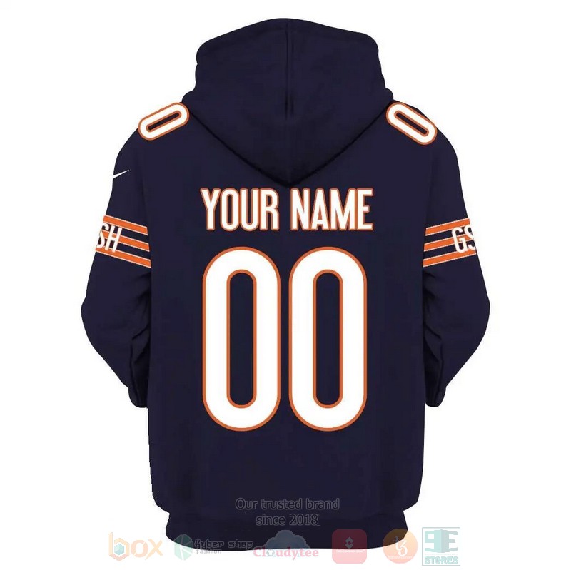 BEST NFL Chicago Bears Personalized Navy All Over Print 3D Hoodie, Shirt 3 BEST NFL Chicago Bears Personalized Navy All Over Print 3D Hoodie, Shirt word3