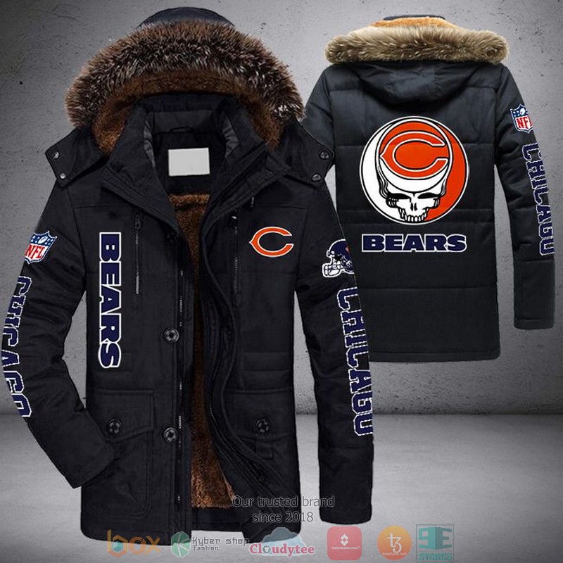 NFL Chicago Bears Skull logo Parka Jacket