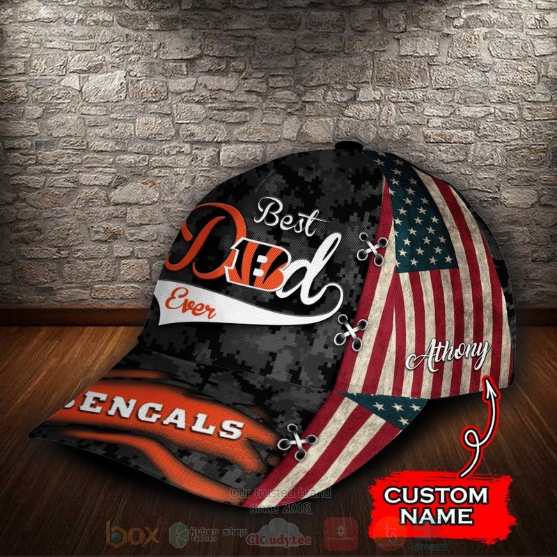 BEST Cincinnati Bengals Best Dad NFL Custom Name Cap Hat 3 BEST Cincinnati Bengals Best Dad NFL Custom Name Cap Hat word3