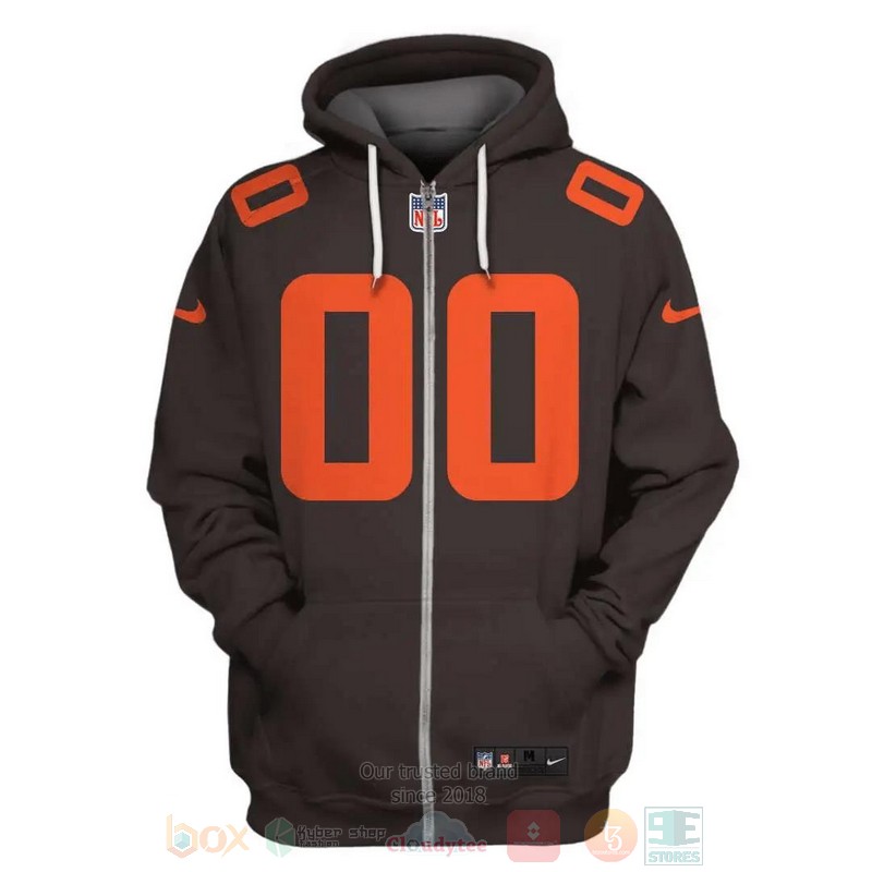 BEST NFL Cleveland Browns Personalized All Over Print 3D Hoodie, Shirt word3