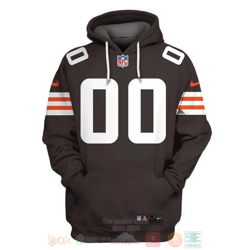 BEST NFL Cleveland Browns Personalized Brown All Over Print 3D Hoodie, Shirt 2 BEST NFL Cleveland Browns Personalized Brown All Over Print 3D Hoodie, Shirt word2