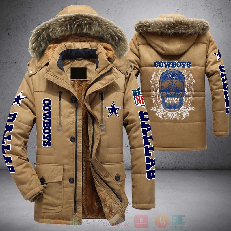 BEST NFL Dallas Cowboys Blue Skull Parka Jacket Coat 4 BEST NFL Dallas Cowboys Blue Skull Parka Jacket Coat word1
