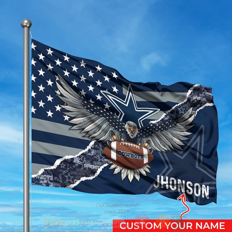 BEST NFL Dallas Cowboys Custom Name Luxury Flag word2