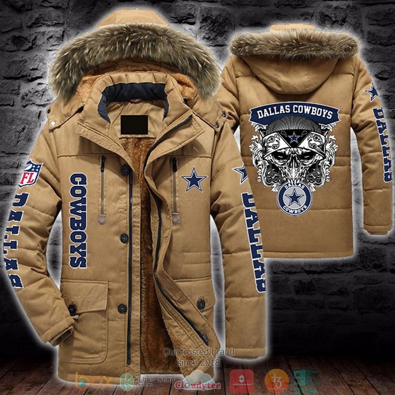 NFL Dallas Cowboys Skull Parka Jacket 4 NFL Dallas Cowboys Skull Parka Jacket word3
