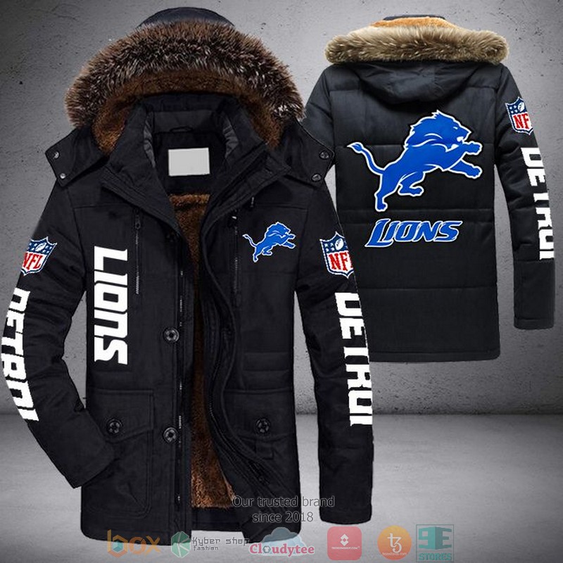 NEW Detroit Lions 3D Parka Jacket
