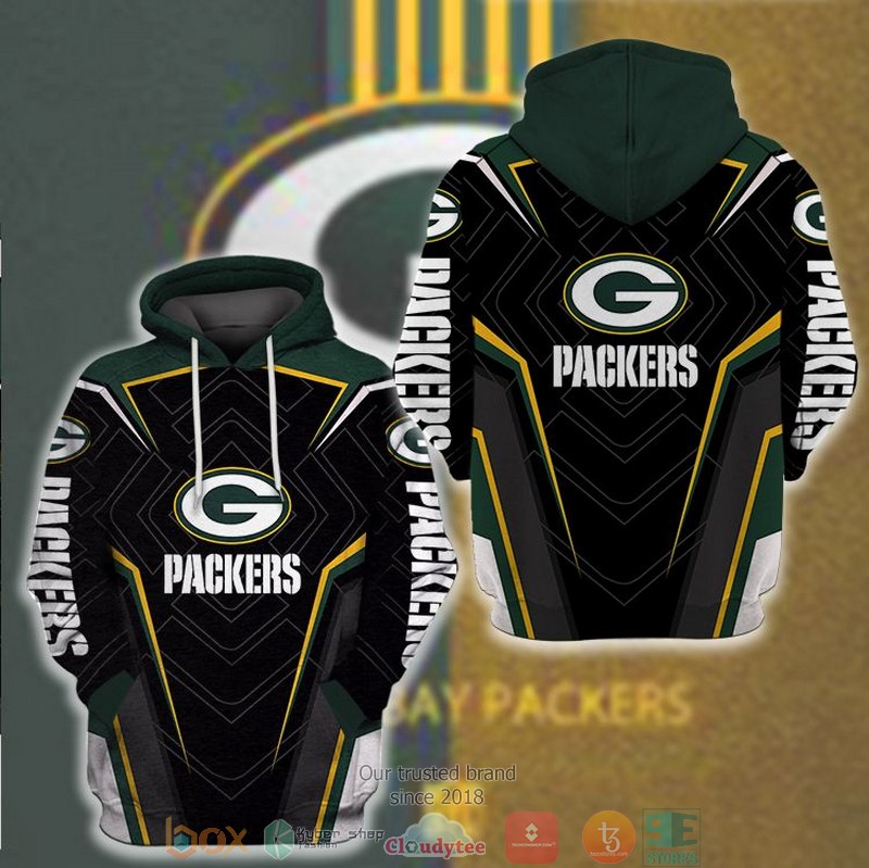 NFL Green Bay Packers Dark Green 3d hoodie 1 NFL Green Bay Packers Dark Green 3d hoodie word3