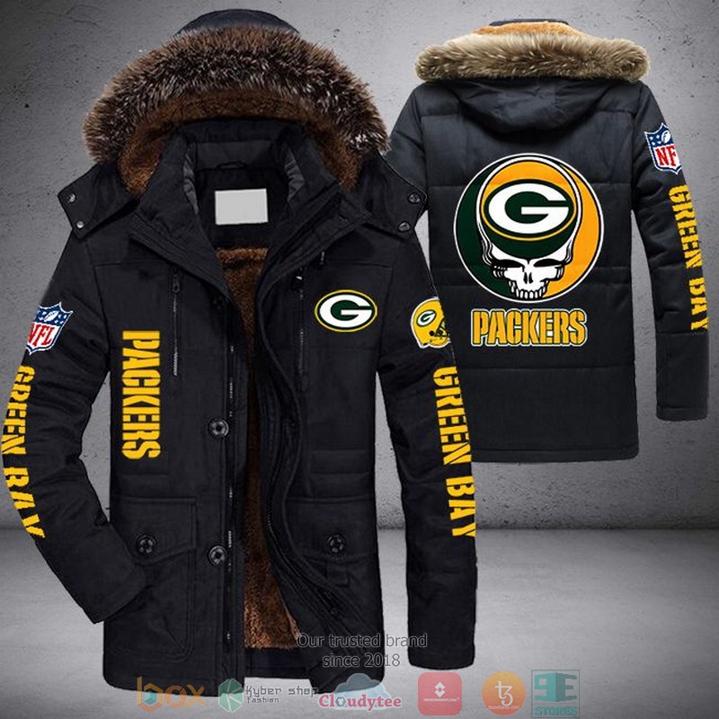 NFL Green Bay Packers Skull logo Parka Jacket