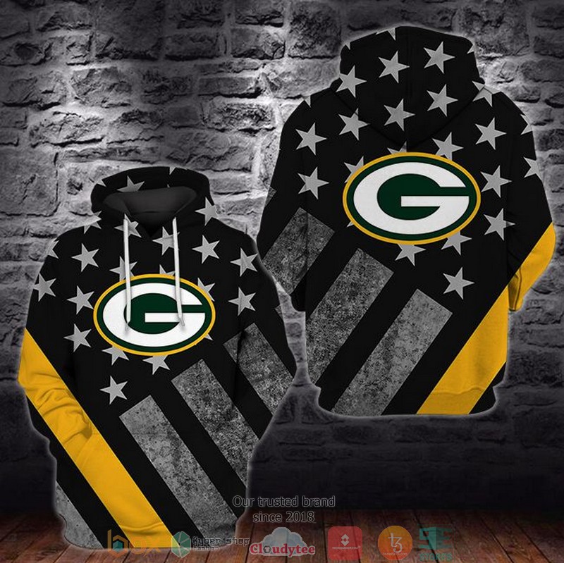 NEW Green Bay Packers United States Flag 3D Hoodie 3 NEW Green Bay Packers United States Flag 3D Hoodie word3