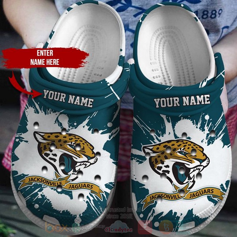 BEST NFL Jacksonville Jaguars Custom Name Crocs Crocband Shoes