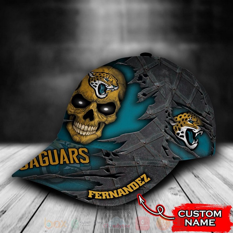 BEST Jacksonville Jaguars Skull NFL Custom Name Cap Hat 3 BEST Jacksonville Jaguars Skull NFL Custom Name Cap Hat word3