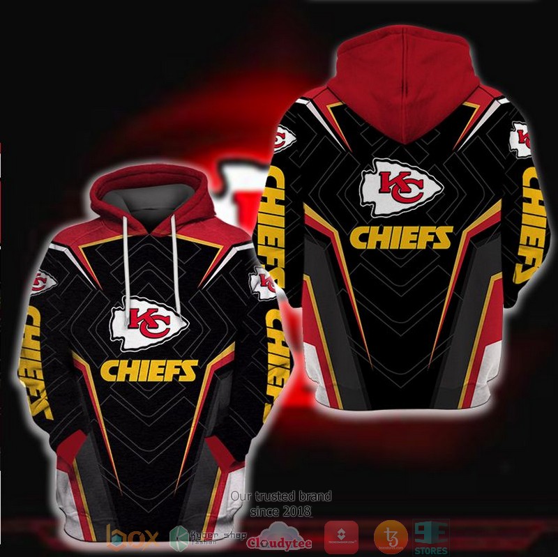 NFL Kansas City Chiefs Black Red 3d hoodie 2 NFL Kansas City Chiefs Black Red 3d hoodie word3