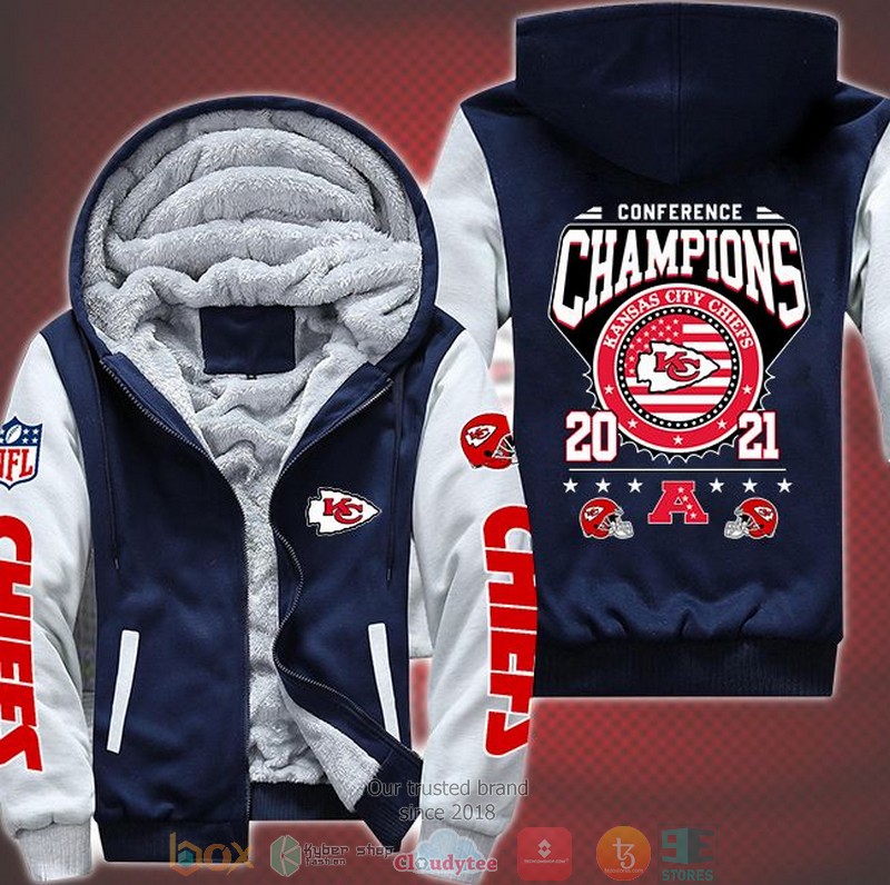 NEW Kansas City Chiefs Conference Champions 2021 3D Fleece Hoodie 3 NEW Kansas City Chiefs Conference Champions 2021 3D Fleece Hoodie word2