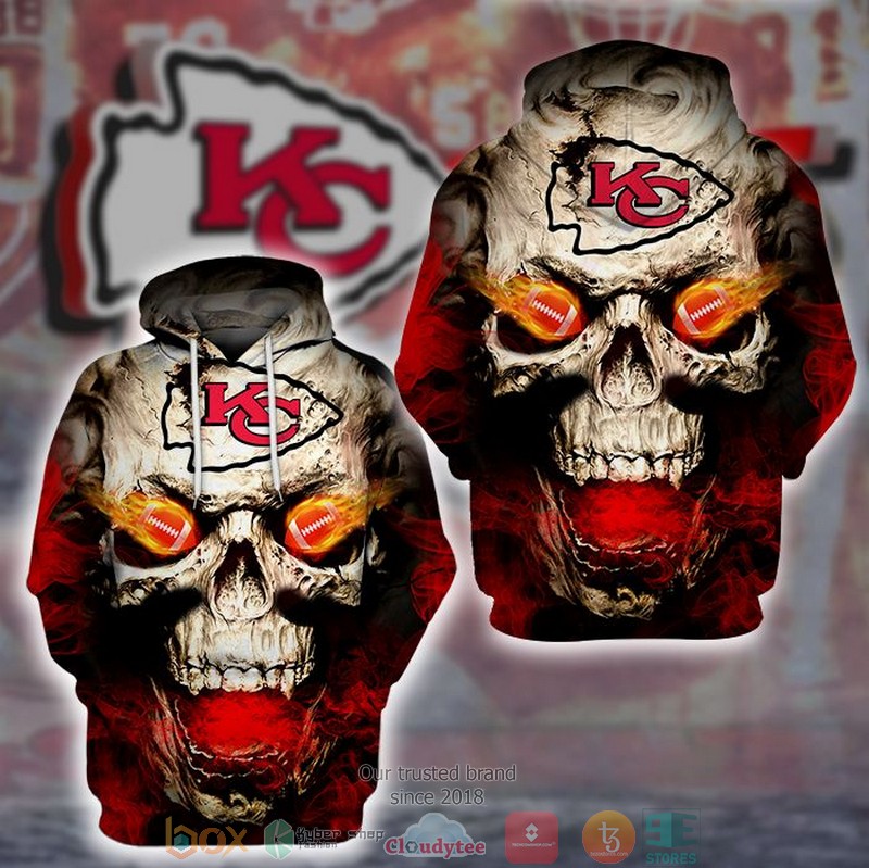 NFL Kansas City Chiefs Flame Skull Red 3d hoodie 1 NFL Kansas City Chiefs Flame Skull Red 3d hoodie word1