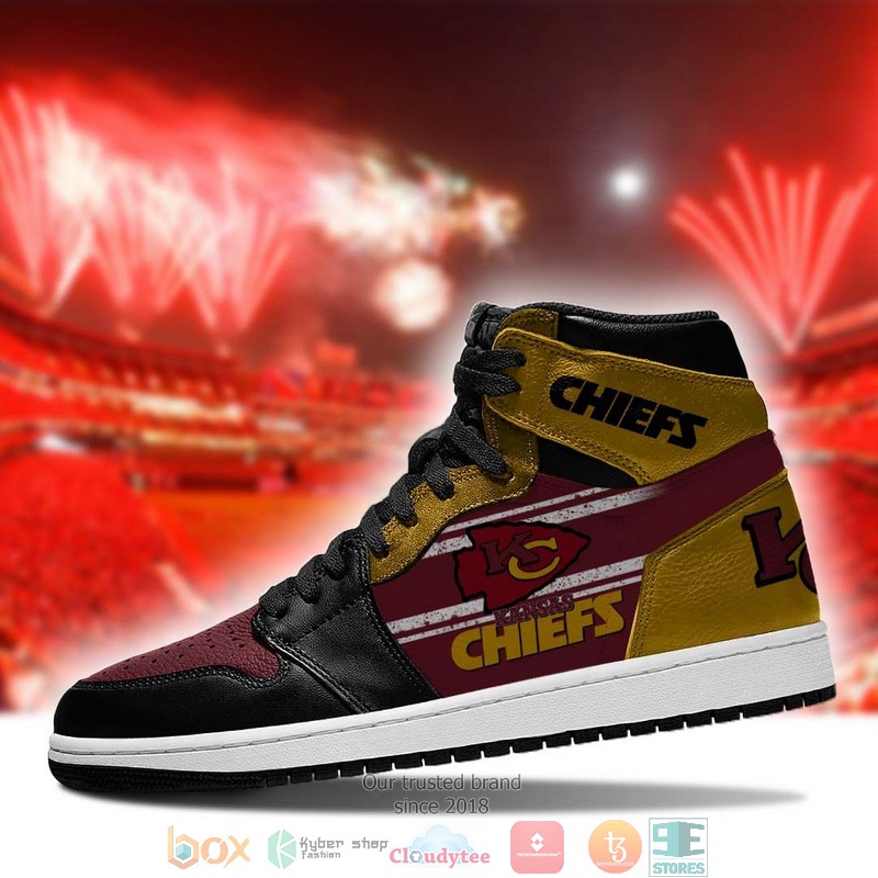NFL Kansas City Chiefs Red Air Jordan High Top Shoes