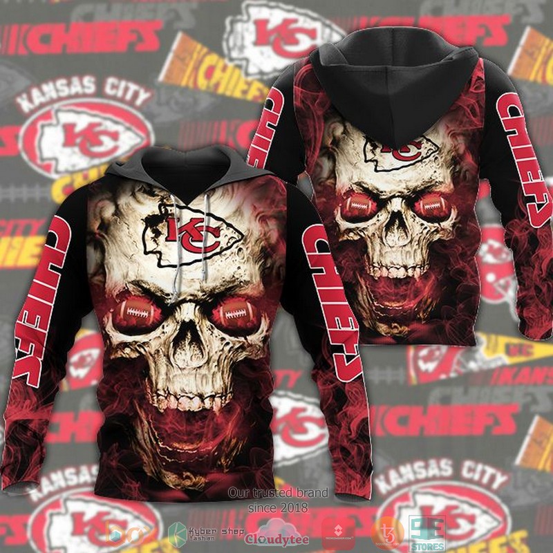 NFL Kansas City Chiefs Skull Flame 3d Hoodie 2 NFL Kansas City Chiefs Skull Flame 3d Hoodie word2