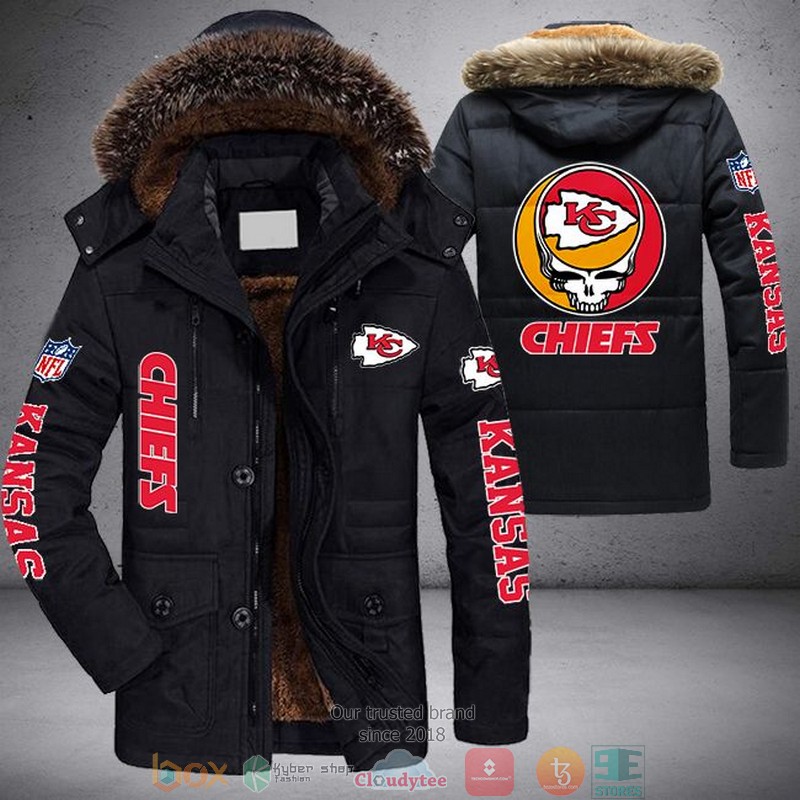 NFL Kansas City Chiefs Skull logo Parka Jacket